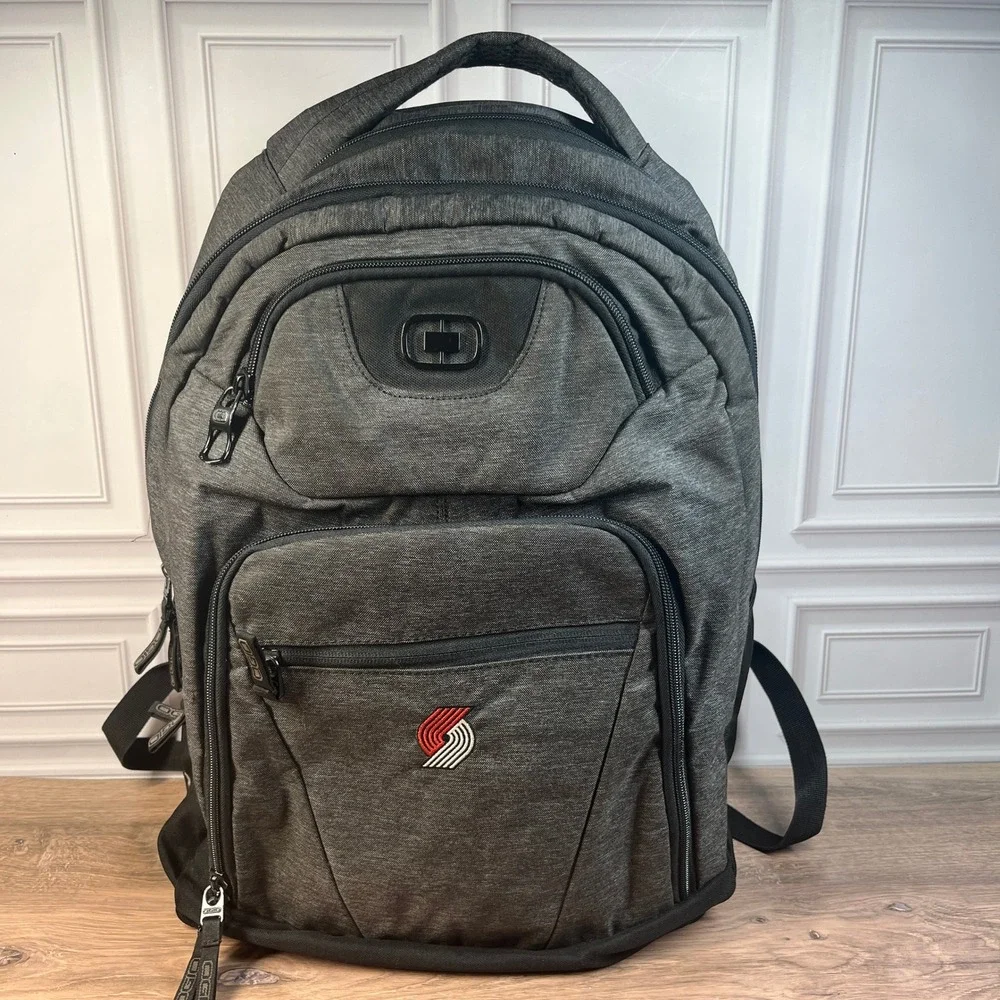 OGIO Portland Trail Blazers Backpack Large Gray NBA Laptop Bag Sporty